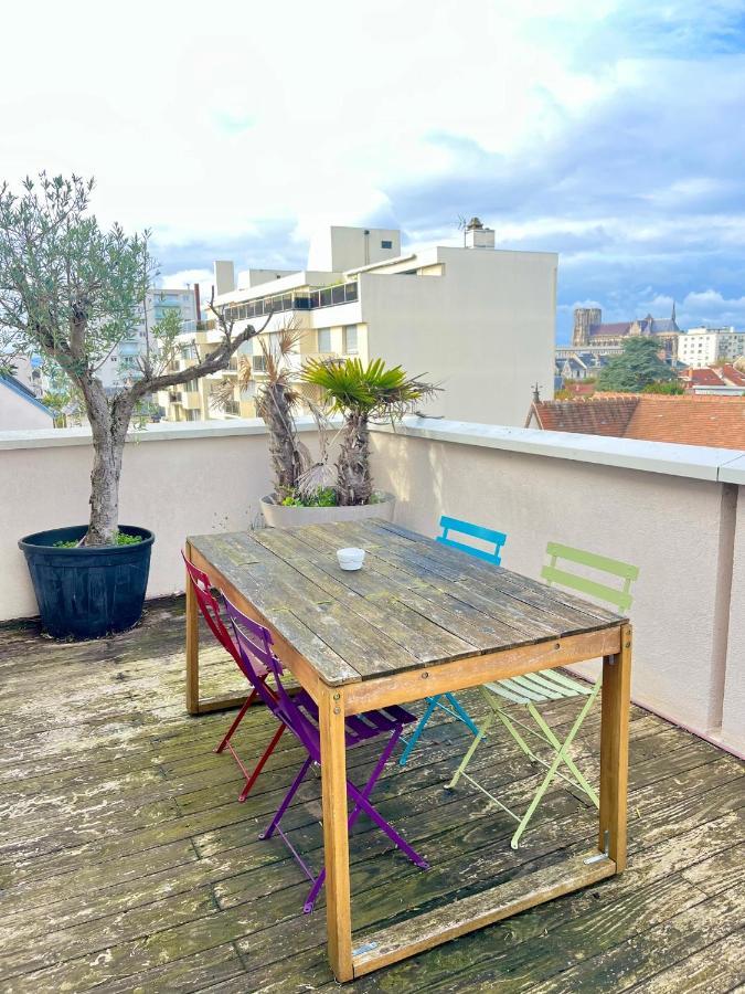 Lagrive - Avec Vue Panoramique Apartment Reims Ngoại thất bức ảnh